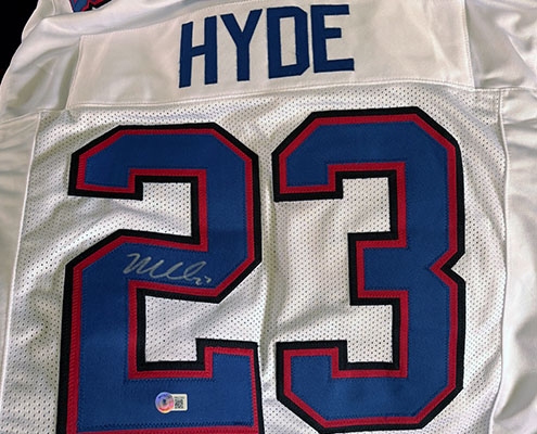 Autographed Micah Hyde Jersey