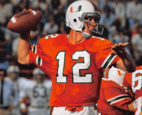 Autographed Jim Kelly Miami Hurricanes Jersey
